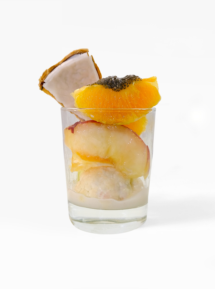 Orange + Peach Fermented Rice + Plant-based Amazake Smoothie